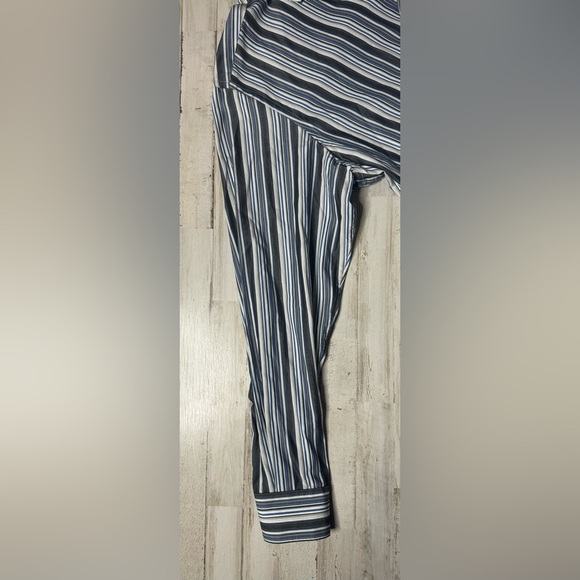 Tailorbyrd Mens Dress Shirt XL Flip Cuff Long Sleeve Black/white Button Up - Picture 10 of 14